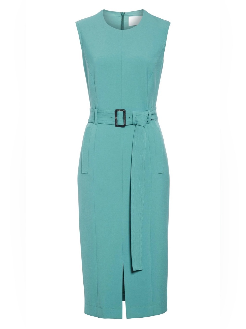 BOSS Hugo Boss Dadoria Sleeveless Teal Sheath Dress